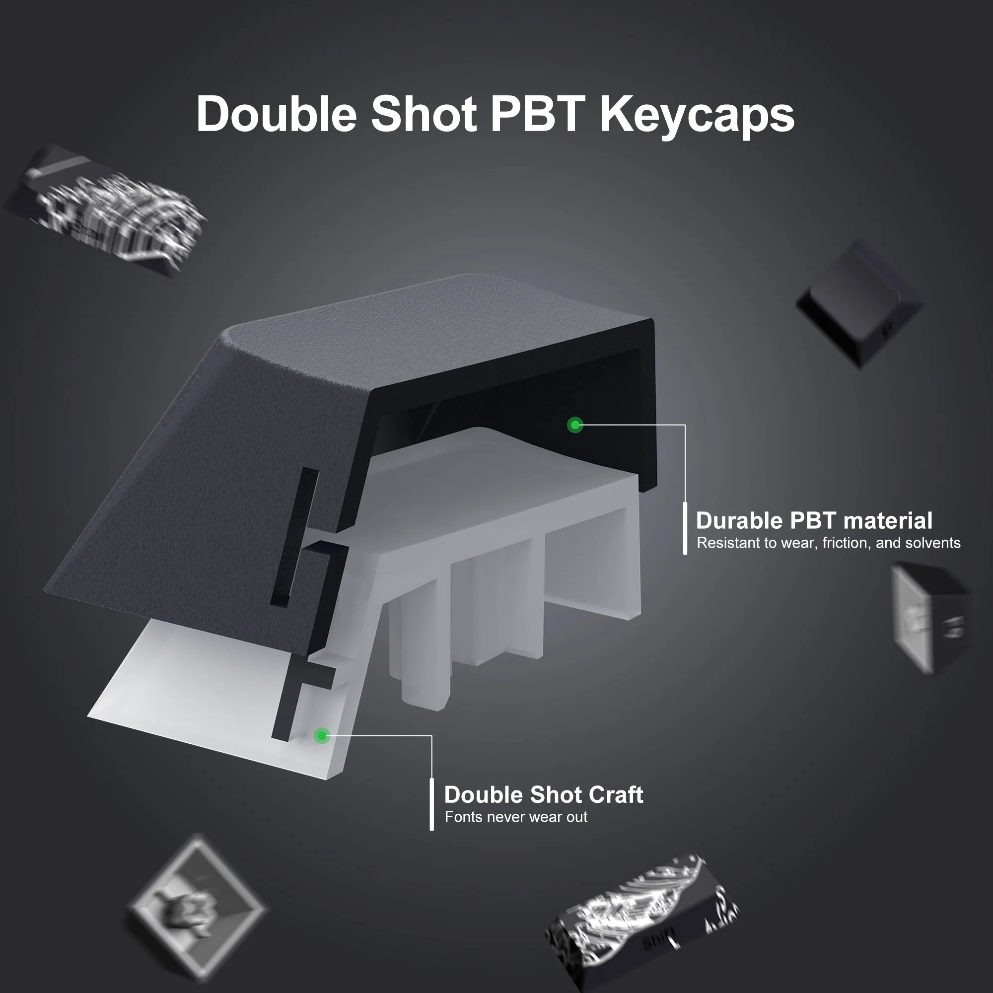 XVX Wave of Kanagawa Cherry Profile Side Print Dye-sub PBT Keycap Set (131-Key)