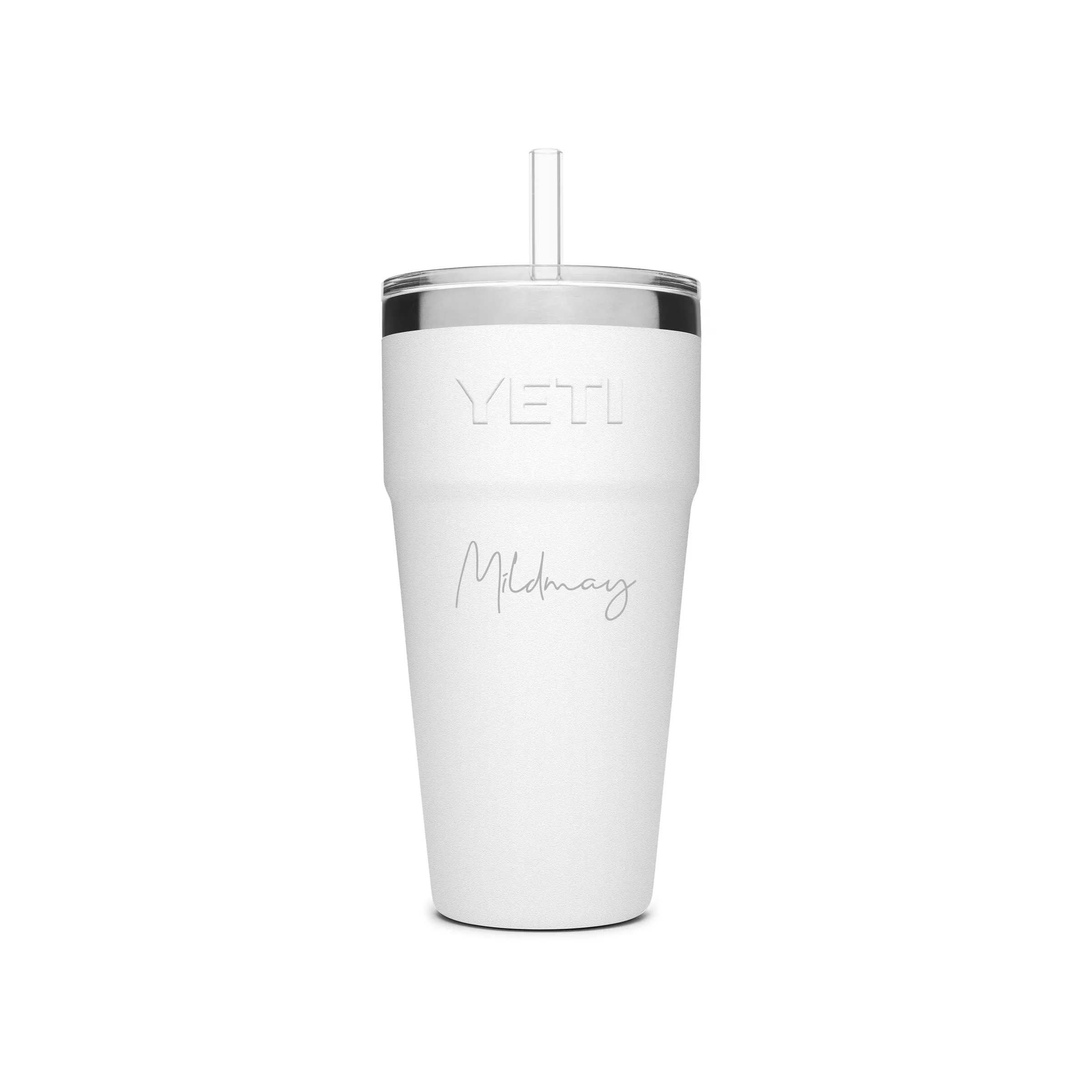 YETI Rambler Stackable Straw Cup 769 ml (26 oz) - CUSTOMIZED PICK YOUR FONT