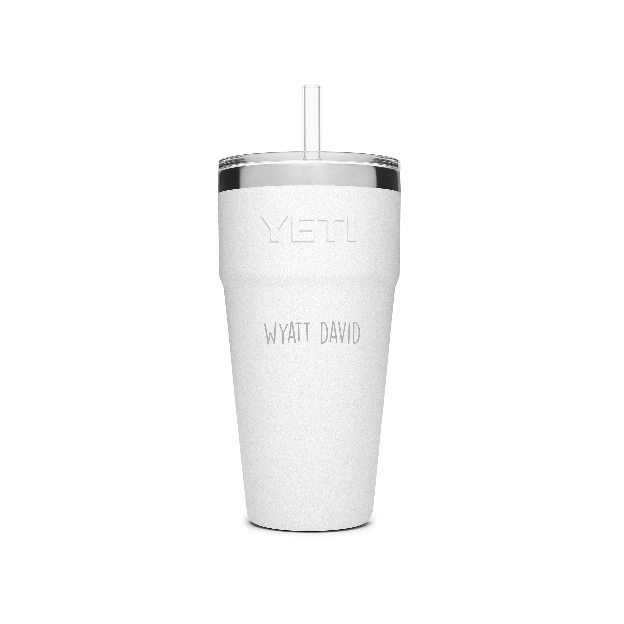 YETI Rambler Stackable Straw Cup 769 ml (26 oz) - CUSTOMIZED PICK YOUR FONT