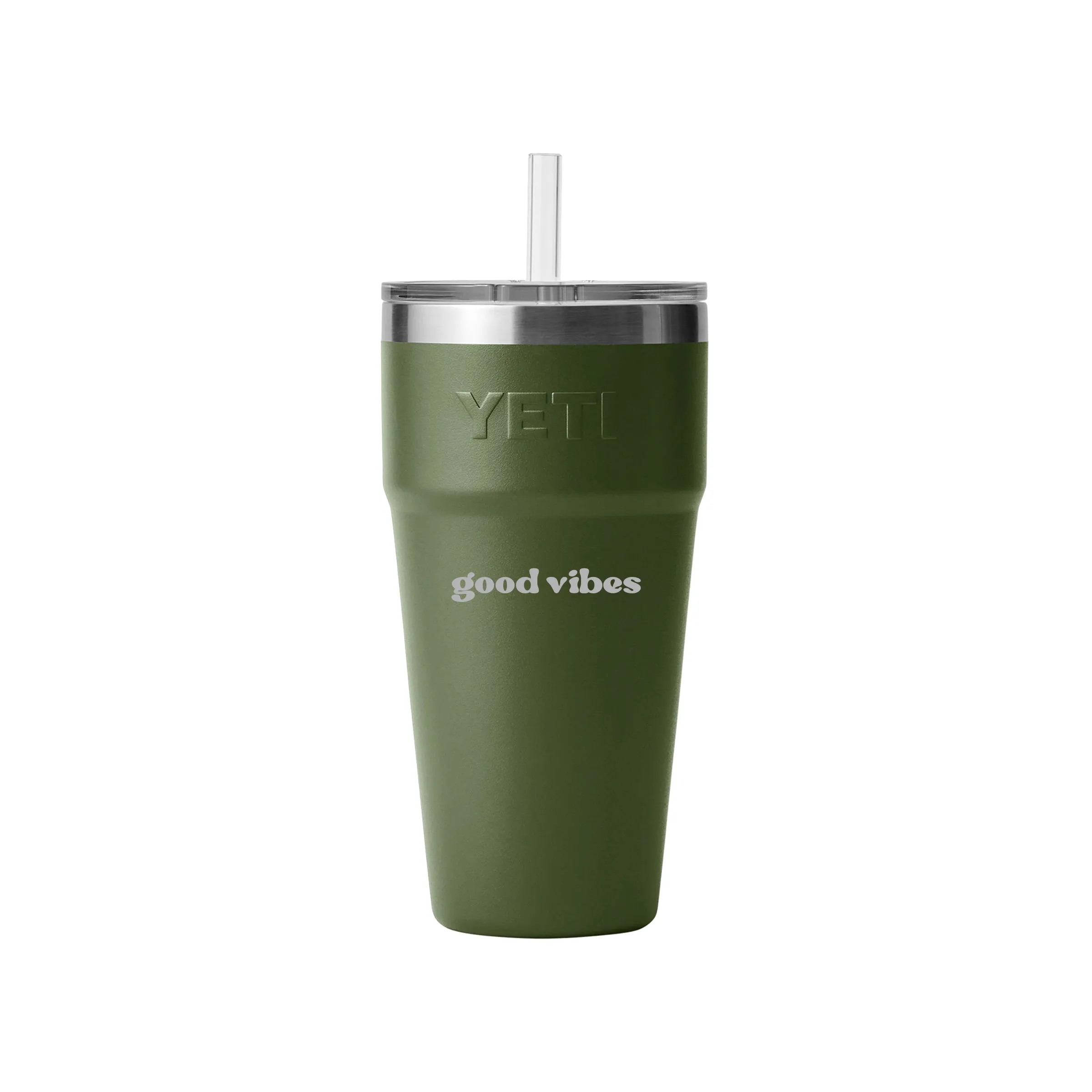 YETI Rambler Stackable Straw Cup 769 ml (26 oz) - CUSTOMIZED PICK YOUR FONT