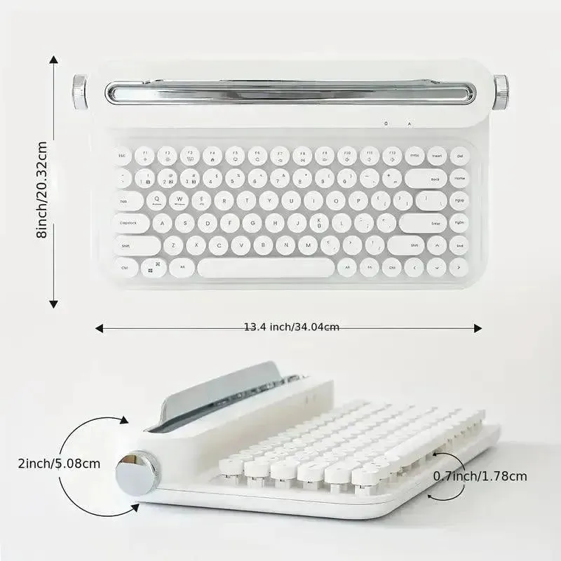 YUNZII Retro Wireless Typewriter Keyboard B303/B305