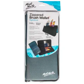 Zippered Brush Wallet