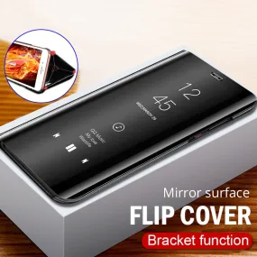 ZNP Full Cover Smart Mirror View Flip Phone Case For Samsung Galaxy S8 S9 S10 Plus S10E Cases For Samsung Note 8 9 S7 Edge Case